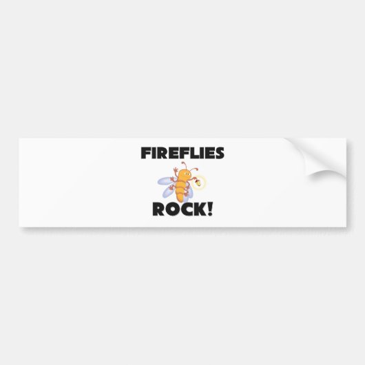 Fireflies Rock Bumpersticker (Voorkant)
