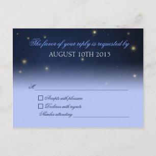 Fireflies RSVP-Briefkaart Uitnodiging Briefkaart