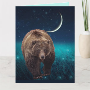 FIREFLILISEERT GRIZZLY BEER BIRTHDAY KAART 4 FRAMI