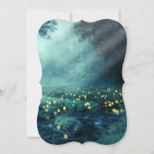 FIREFLILISEERT NACHTTIJD FANTASY WEDDING INVITATIO KAART (Achterkant)