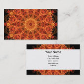 Fireflower Kaleidoscoop Visitekaartje (Voorkant / Achterkant)