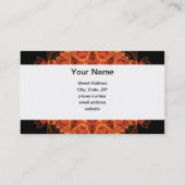 Fireflower Kaleidoscoop Visitekaartje (Achterkant)