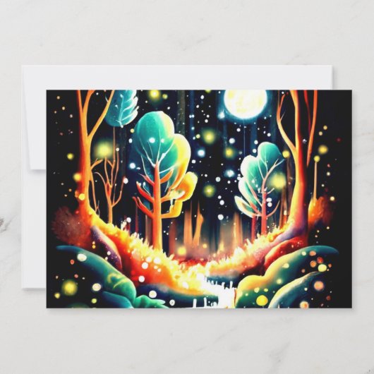 Firefly Baby shower Kaart (Achterkant)