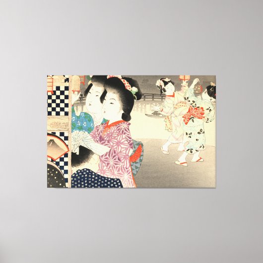 Firefly Cage - Ukiyo-e  Japans Canvas Afdruk (Voorkant)