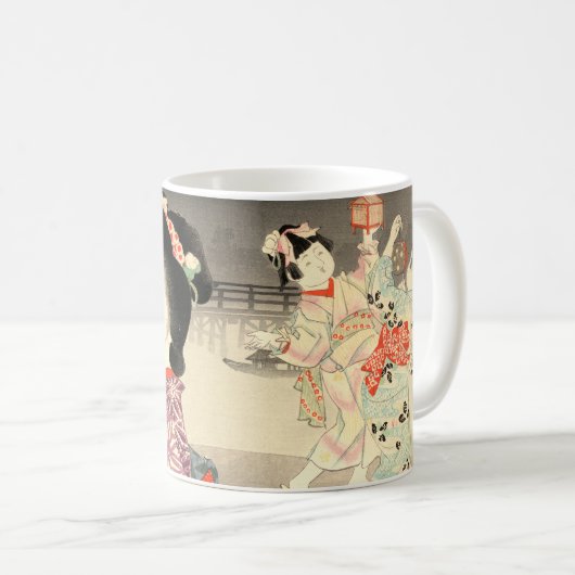 Firefly Cage - Ukiyo-e  Japans Koffiemok (Voorkant rechts)