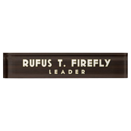 Firefly Desk Naambordje (Voorkant)