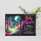 Firefly Dreamy Forest Baby shower Kaart (Staand voorkant)