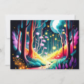 Firefly Dreamy Forest Baby shower Kaart (Achterkant)