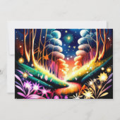 Firefly Enchantment Woodland Baby shower Kaart (Achterkant)