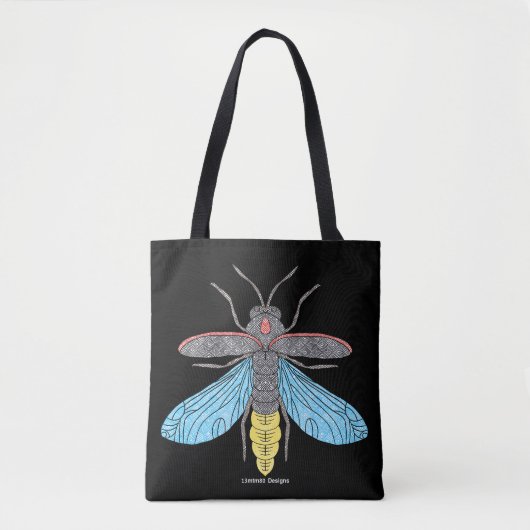 Firefly (enkele zwarte) - Tote Bag (Voorkant)