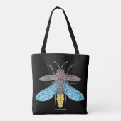 Firefly (enkele zwarte) - Tote Bag (Achterkant)
