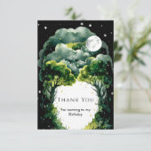 Firefly Fantasy Woodland Verjaardag Bedankkaart (Staand voorkant)