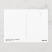 Firefly Field Gestreepte Fairy Fantasy Art Print Briefkaart (Achterkant)