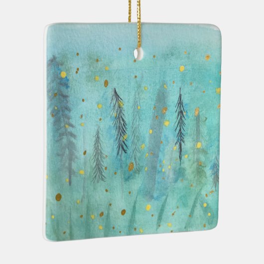 Firefly Forest Kerstversiering Keramisch Ornament (Rechts)
