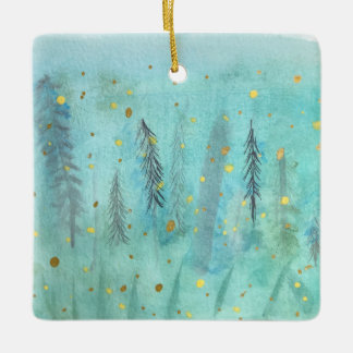 Firefly Forest Kerstversiering Keramisch Ornament