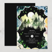 Firefly Forest Woodland Verjaardag Kaart (Voorkant / Achterkant)