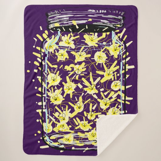 Firefly Frenzy Sherpa Deken (Voorkant)