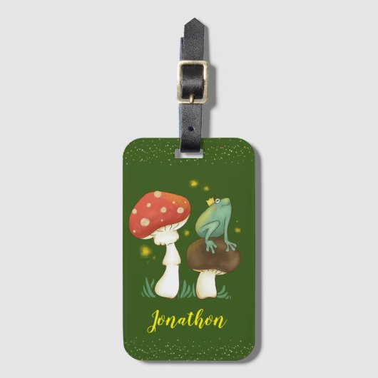 Firefly Frog Prince Personalized Bagagelabel (Voorkant (verticaal))