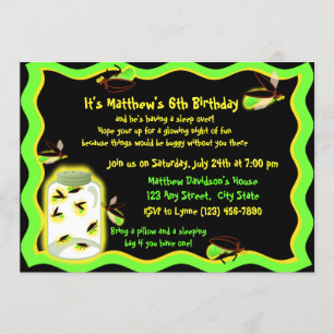 Firefly Frolic Birthday Kaart