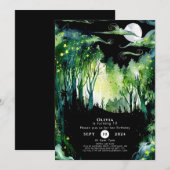 Firefly Glow Woodland Verjaardag Kaart (Voorkant / Achterkant)
