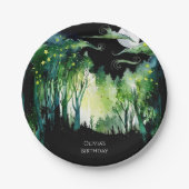 Firefly Glow Woodland Verjaardag Papieren Bordje (Voorkant)