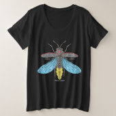 Firefly (levendig) - Dames T-shirt plusmaten (Design voorkant)