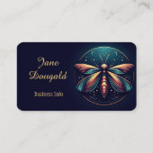 Firefly Lightning Bug Logo Custom Professional Visitekaartje (Achterkant)
