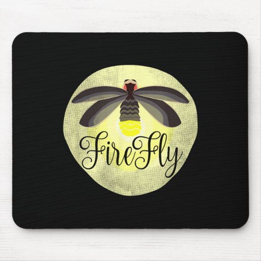 Firefly Lightning Bug Zomercadeau Muismat (Voorkant)