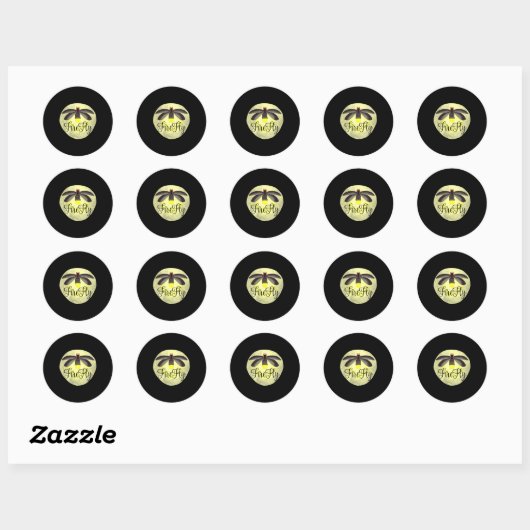 Firefly Lightning Bug Zomercadeau Ronde Sticker (Vel)