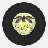 Firefly Lightning Bug Zomercadeau Ronde Sticker (Voorkant)