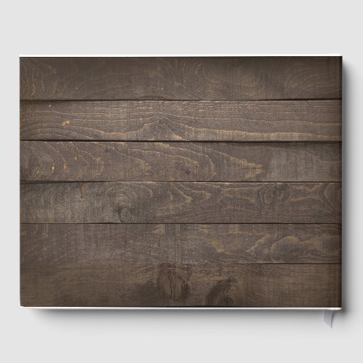 Firefly Lights Mason Jar Rustieke bruiloft Gastenboek (Achterkant)