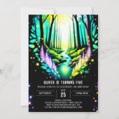 Firefly Magic Betoverde Bossen Verjaardag Kaart (Voorkant)