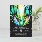 Firefly Magic Betoverde Bossen Verjaardag Kaart (Staand voorkant)