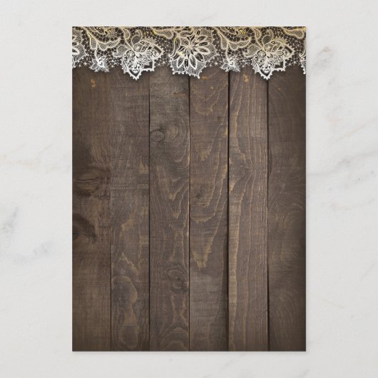 Firefly Mason Jars rustieke bruiloft informatie Informatiekaartje (Achterkant)