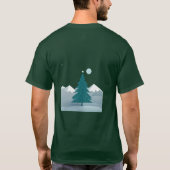 Firefly Mountain: een minimalistisch winterwondeT- T-shirt (Achterkant)