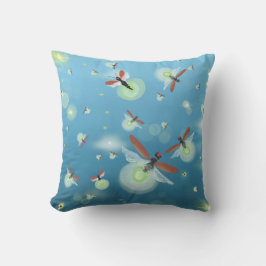 Firefly ombré Blue Buitenkussen