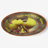 Firefly op forel Lily Flower Gepersonaliseerde par Papieren Bordje (Gekanteld)