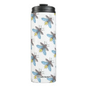 Firefly (patroon wit) - Thermische Tumbler Thermosbeker (Voorkant)