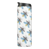 Firefly (patroon wit) - Thermische Tumbler Thermosbeker (Geroteerd rechts)