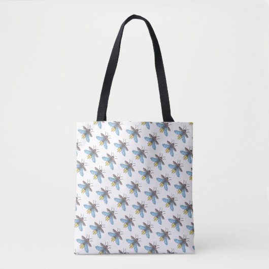 Firefly (patroon wit) - Tote Bag (Voorkant)