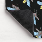 Firefly (patroon zwart) - Muismat (Hoek)