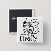 Firefly Square Pin Vierkante Button 5,1 Cm (Voorkant /achterkant)