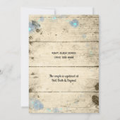 Firefly & String Lights Huwelijksfeest Kaart (Achterkant)