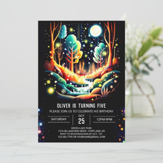 Firefly Verjaardag Kaart (Staand voorkant)