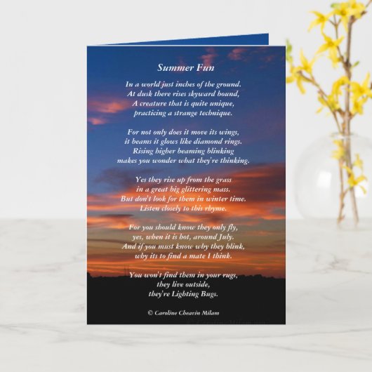 Firefly / Verlichting BugFun Kaart (Gele Bloem)