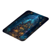 Firefly Village | Fantasy Digital Art Magneet (Linkerzijde)