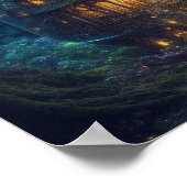 Firefly Village | Fantasy Digital Art Poster (Hoek)