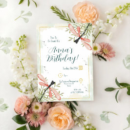 Firefly Watercolor Verjaardag Kaart