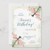 Firefly Watercolor Verjaardag Kaart (Voorkant)