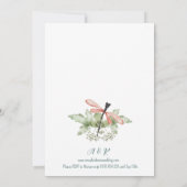 Firefly Watercolor Wedding Kaart (Achterkant)